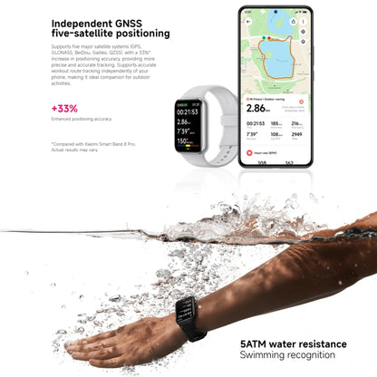 Original Xiaomi Smart Band 9 Pro 1.74 inch AMOLED Screen 5ATM Waterproof Smart Watch, Support Blood Oxygen / Heart Rate Monitor, Smart Band 9 Pro Black, Smart Band 9 Pro Silver