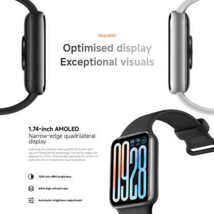 Original Xiaomi Smart Band 9 Pro 1.74 inch AMOLED Screen 5ATM Waterproof Smart Watch, Support Blood Oxygen / Heart Rate Monitor, Smart Band 9 Pro Black, Smart Band 9 Pro Silver