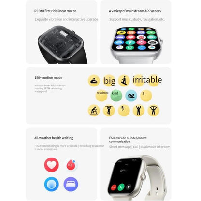 Original Xiaomi REDMI Watch 5 Bluetooth Version, 2.07 inch AMOLED Screen 5ATM Waterproof, Support Heart Rate / Blood Oxygen Monitor