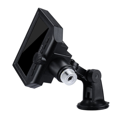 G600 600X 3.6MP 4.3 inch HD LCD Display USB Charging Portable Digital Microscope with LED Light, Support Micro SD Card(64GB Max), US Plug, AC 100-240V, US Plug