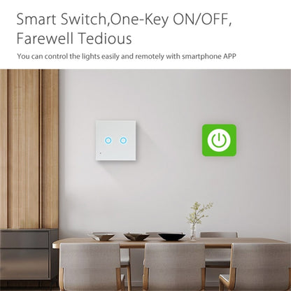 NEO NAS-SC02W Wireless WiFi EU Smart Light Control Switch 2Gang, 2 Gang