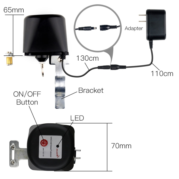 Garden Irrigation Control WIFI Smart Water Gas Valve Switch