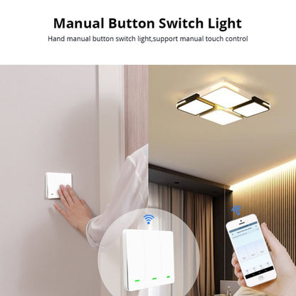 3 Buttons Intelligent Switch Smart Wall Switch, 3 Buttons