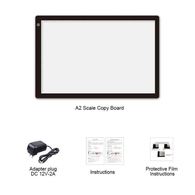 23W 12V LED Three Level of Brightness Dimmable A2 Acrylic Copy Boards Anime Sketch Drawing Sketchpad, US Plug, US Plug