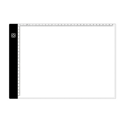 3.5W 5V LED USB Three Level of Brightness Dimmable A4 Acrylic Scale Copy Boards Anime Sketch Drawing Sketchpad, Copy Boards