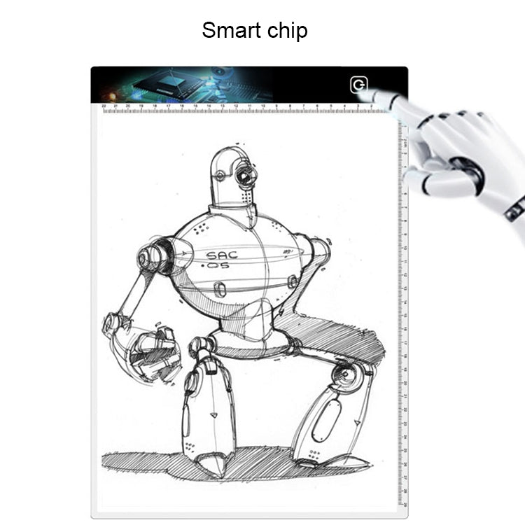 3.5W 5V LED USB Three Level of Brightness Dimmable A4 Acrylic Scale Copy Boards Anime Sketch Drawing Sketchpad with USB Cable 1.5m, Copy Boards with USB Cable 1.5m