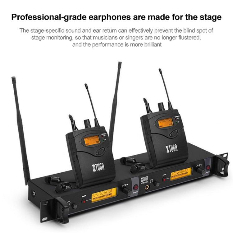 XTUGA IEM1200 Wireless Transmitter 5 Bodypack Stage Singer In-Ear Monitor System, Transmitter 5 Bodypack