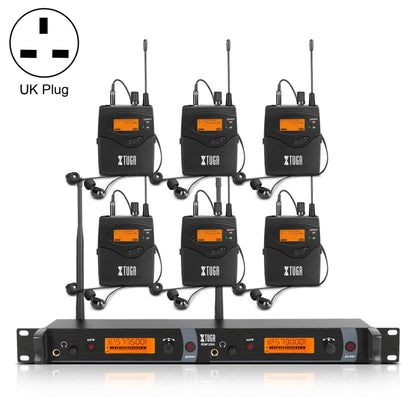 XTUGA IEM1200 Wireless Transmitter 6 Bodypack Stage Singer In-Ear Monitor System, Transmitter 6 Bodypack