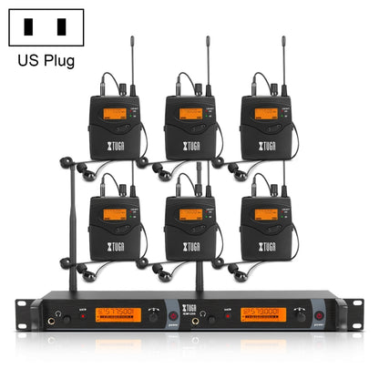 XTUGA IEM1200 Wireless Transmitter 6 Bodypack Stage Singer In-Ear Monitor System, Transmitter 6 Bodypack