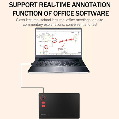 10Moons G20 Digital Tablet Capable of Connecting with Mobile Phone and Tablet Computer with 8192 Passive Pen