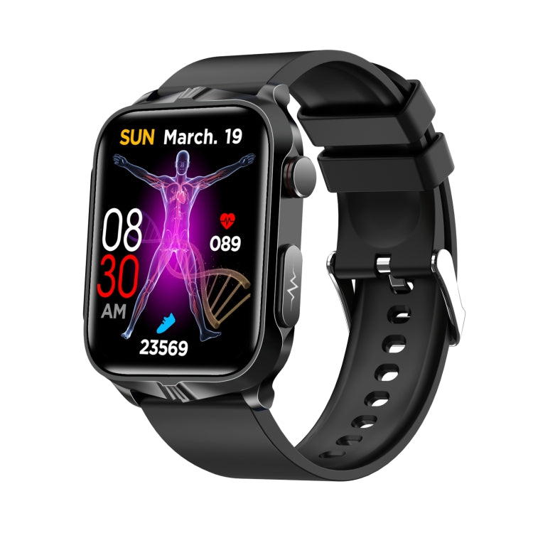 TK11P 1.83 inch IPS Screen IP68 Waterproof Silicone Band Smart Watch, Support Stress Monitoring / ECG, Silicone Band (Red), Silicone Band (Black), Silicone Band (Blue)