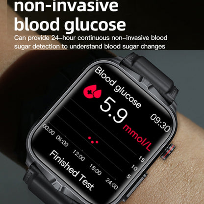 TK11P 1.83 inch IPS Screen IP68 Waterproof Silicone Band Smart Watch, Support Stress Monitoring / ECG, Silicone Band (Red), Silicone Band (Black), Silicone Band (Blue)