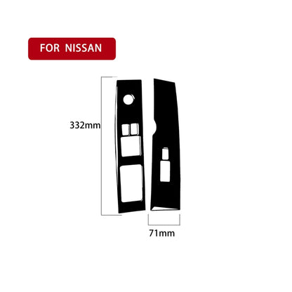For Nissan 350Z 2003-2005 2pcs Car Window Lift Decorative Sticker, Left Drive, Car Window Lift, Left Drive