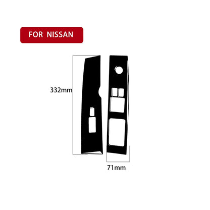 For Nissan 350Z 2003-2005 2pcs Car Window Lift Decorative Sticker, Right Drive, Car Window Lift, Right Drive