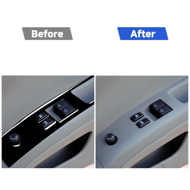 For Nissan 350Z 2003-2005 2pcs Car Window Lift Decorative Sticker, Right Drive, Car Window Lift, Right Drive