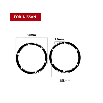 For Nissan 350Z 2003-2009 2pcs Car Hardtop Rear Speaker Horn Decorative Sticker, Left and Right Drive Universal, Car Hardtop Rear Speaker Horn