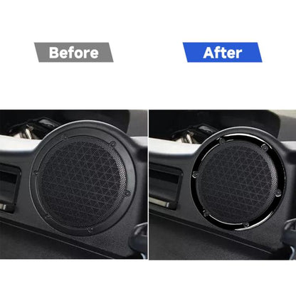 For Nissan 350Z 2003-2009 2pcs Car Hardtop Rear Speaker Horn Decorative Sticker, Left and Right Drive Universal, Car Hardtop Rear Speaker Horn