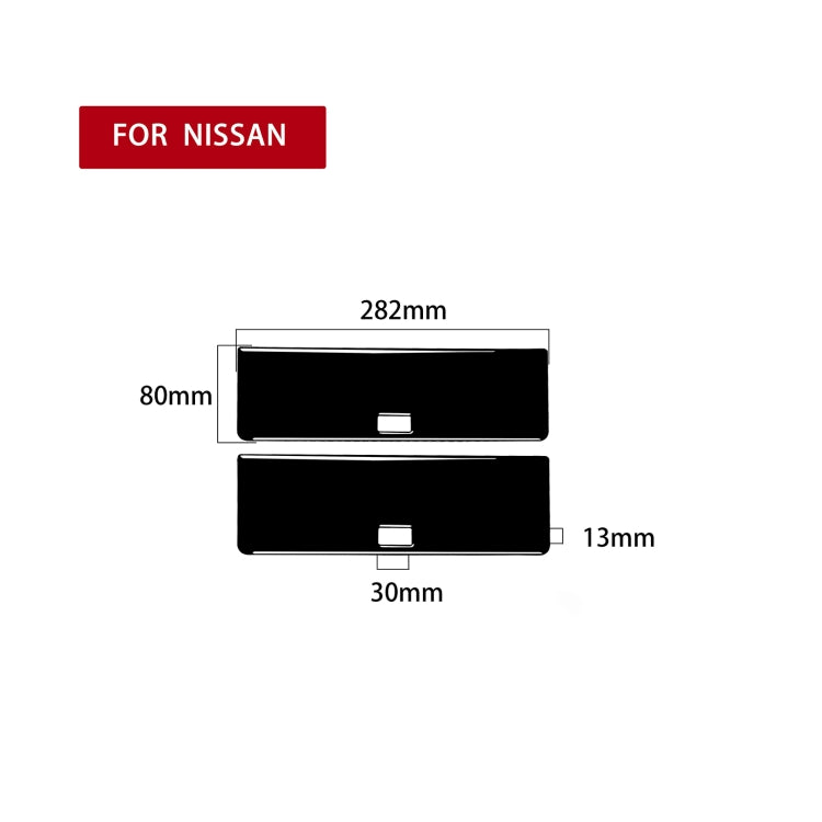 For Nissan 350Z 2003-2009 2pcs Car Rear Storage Box Sticker, Left and Right Drive Universal, Car Rear Storage Box Sticker