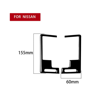 For Nissan 350Z 2003-2009 2pcs Car Center Vent Exhaust Decorative Stickers, Left and Right Drive Universal, Car Center Vent Exhaust