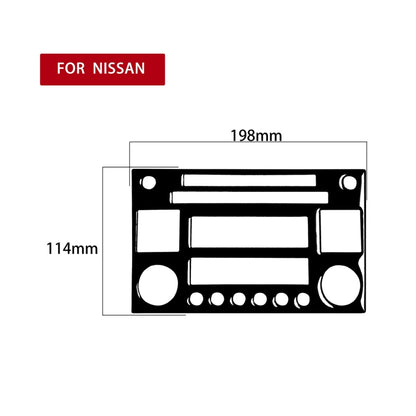 For Nissan 350Z 2003-2009 Car CD Radio Playback Panel Decorative Stickers, Left and Right Drive Universal, Car CD Radio Playback Panel