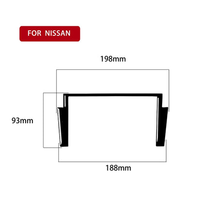 For Nissan 350Z 2003-2009 Car Navigation Box Decorative Stickers, Left and Right Drive Universal, Car Navigation Box