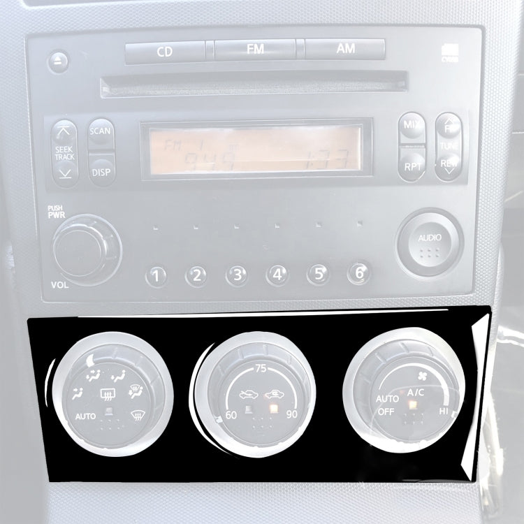 For Nissan 350Z 2003-2009 Car Air Conditioning Adjustment Decorative Stickers, Left and Right Drive Universal, Car Air Conditioning Adjustment