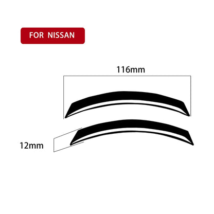 For Nissan 350Z 2003-2009 2pcs Car Air Outlet Decorative Stickers, Left and Right Drive Universal, Car Air Outlet