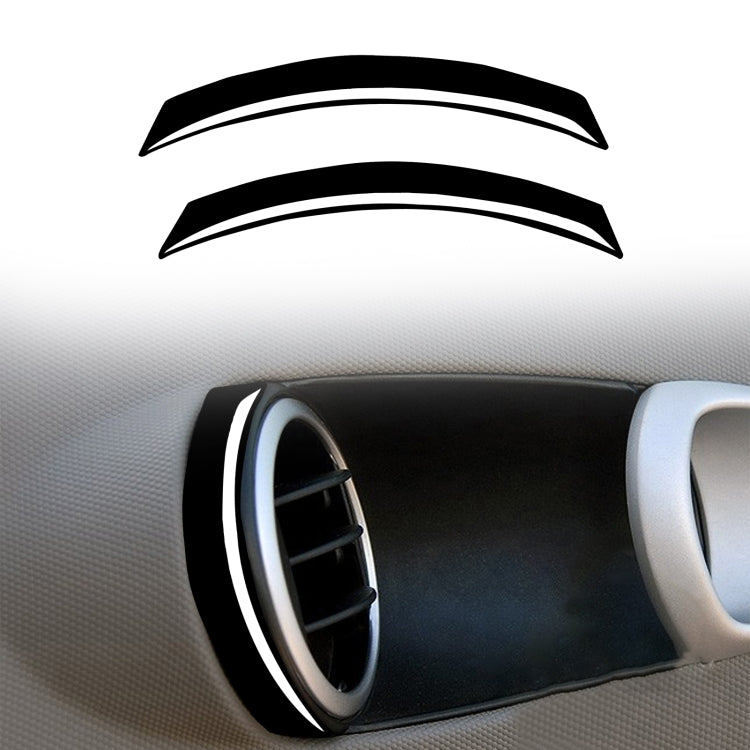 For Nissan 350Z 2003-2009 2pcs Car Air Outlet Decorative Stickers, Left and Right Drive Universal, Car Air Outlet