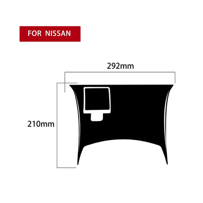 For Nissan 350Z 2003-2005 2pcs Car Rear Of Center Console Decorative Stickers, Left and Right Drive Universal, Car Rear Of Center Console