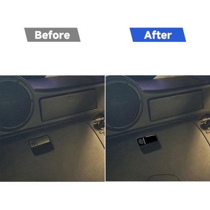 For Nissan 350Z 2003-2009 Car Rear Storage Box Lock Decorative Stickers, Left and Right Drive Universal, Car Rear Storage Box Lock