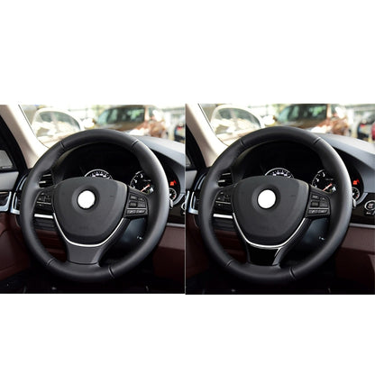 For BMW 5 Series F10 F18 2011-2017 A Edition Car Small Steering Wheel Decorative Sticker,Left and Right Drive Universal, A Edition Small Steering Wheel