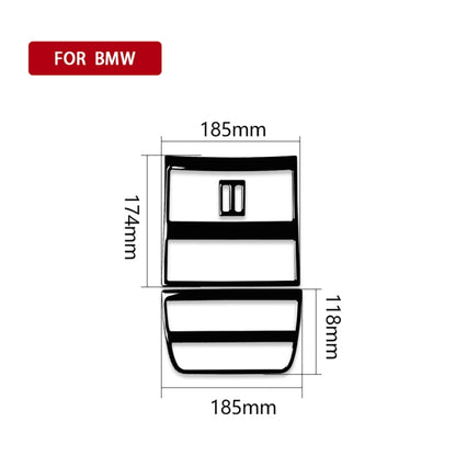 For BMW 5 Series F10 2011-2017 4pcs Car Rear Air Outlet Decorative Sticker,Left and Right Drive Universal, Rear Air Outlet Decorative