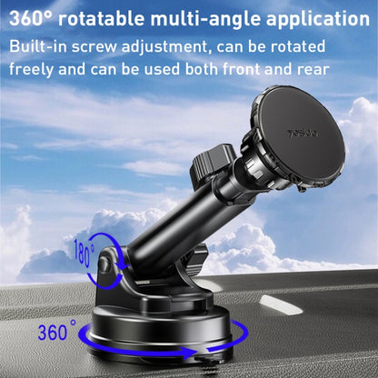 Yesido C160 Suction Cup Type Telescopic Rod Magnetic Car Phone Holder, C160