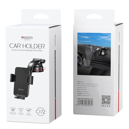 Yesido C172 Suction Cup Type Bending Arm Car Phone Holder, C172