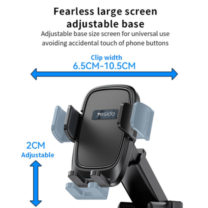 Yesido C262 Suction Cup Retractable Adjustable Car Phone Holder, C262