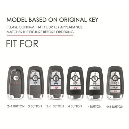 For Ford F-150 4-button C072/1 Car Key Leather Protective Case, C072/1
