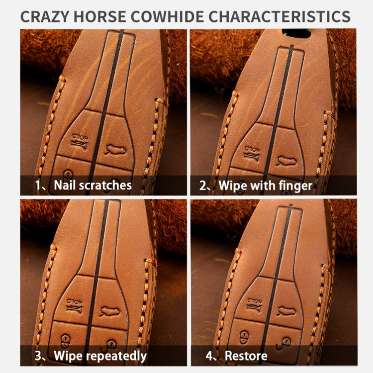 For Ford F-150 4-button C072/1 Car Key Leather Protective Case, C072/1