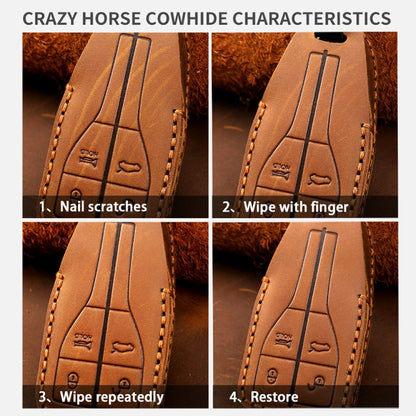 For Ford F-150 3-button C074 Car Key Leather Protective Case, C074