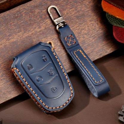 For Cadillac / CT5 / CT6 / XT6 5-button C087 Car Key Leather Protective Case, C087