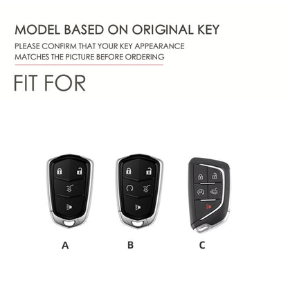 For Cadillac / CT5 / CT6 / XT6 5-button C087 Car Key Leather Protective Case, C087