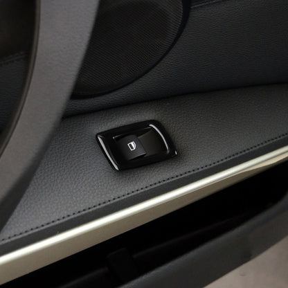 For BMW 3 Series E90/320i/325i 2005-2012 Car Carbon Fiber Right Drive Window Lifting Panel without Folding Key Decorative Sticker, Diameter: 37.8cm, Car Right Drive Window Lifting Panel without Folding Key, Diameter: 37.8cm