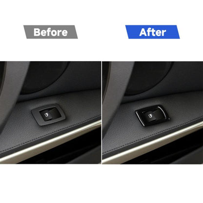 For BMW 3 Series E90/320i/325i 2005-2012 Car Carbon Fiber Right Drive Window Lifting Panel without Folding Key Decorative Sticker, Diameter: 37.8cm, Car Right Drive Window Lifting Panel without Folding Key, Diameter: 37.8cm