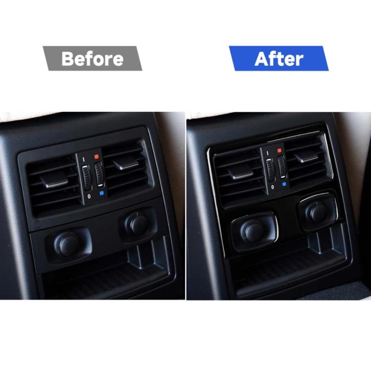 For BMW 3 Series E90/E92 2005-2012 Car Rear Air Vents with Holes Decorative Sticker, Left and Right Drive Universal, Car Rear Air Vents with Holes
