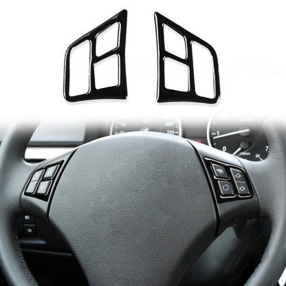 For BMW 3 Series E90 2005-2012 2pcs Car Steering Wheel Buttons Decorative Sticker, Left and Right Drive Universal, Car Steering Wheel Buttons