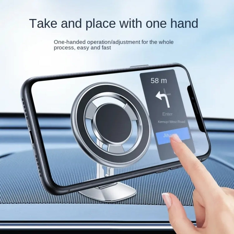F68 360 Degree Rotating Car Magnetic Mobile Phone Bracket, F68
