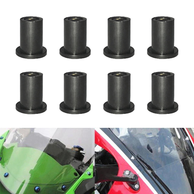 20 in 1 M4 Universal Motorcycle Windshield Brass Nuts, M4