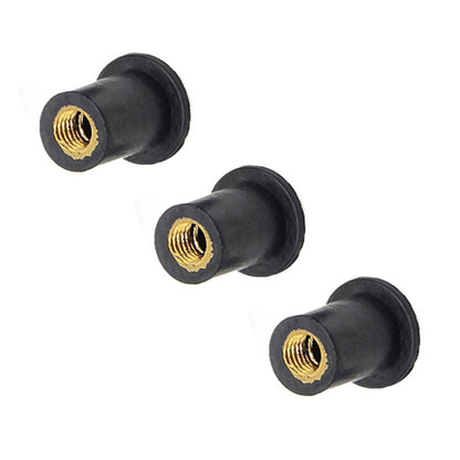 20 in 1 M4 Universal Motorcycle Windshield Brass Nuts, M4