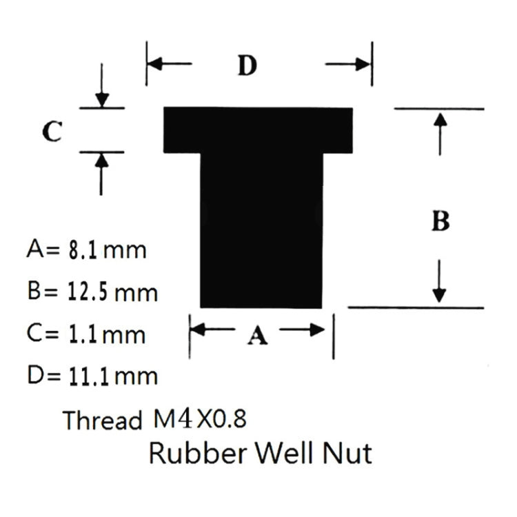 20 in 1 M4 Universal Motorcycle Windshield Brass Nuts, M4
