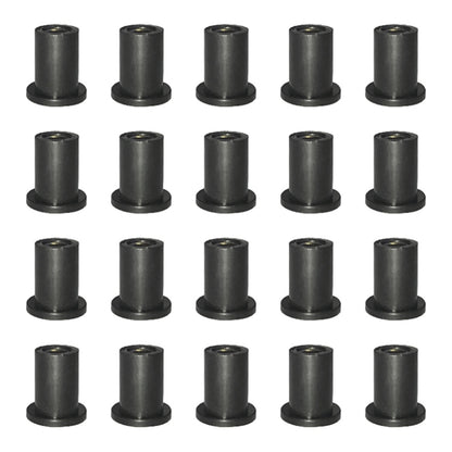 20 in 1 M4 Universal Motorcycle Windshield Brass Nuts, M4