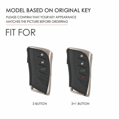 For Lexus 4-button Hallmo Car Cowhide Leather Key Protective Cover Key Case, C131
